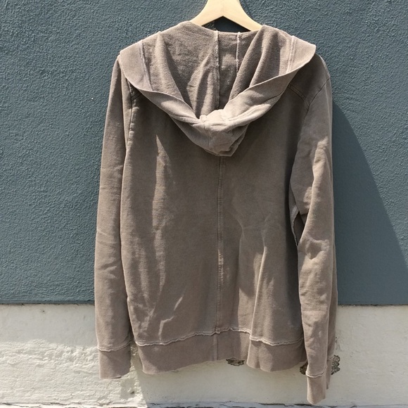 NSF Hoodie Kanga Pouch Raw/Exposed Seam Sand - Picture 5 of 8